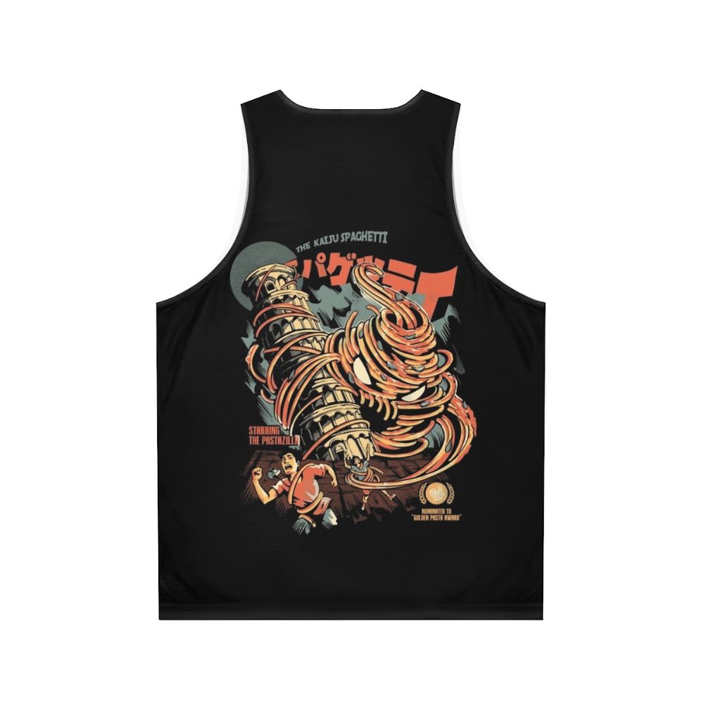 Kaiju spaghetti unisex tank top - Back