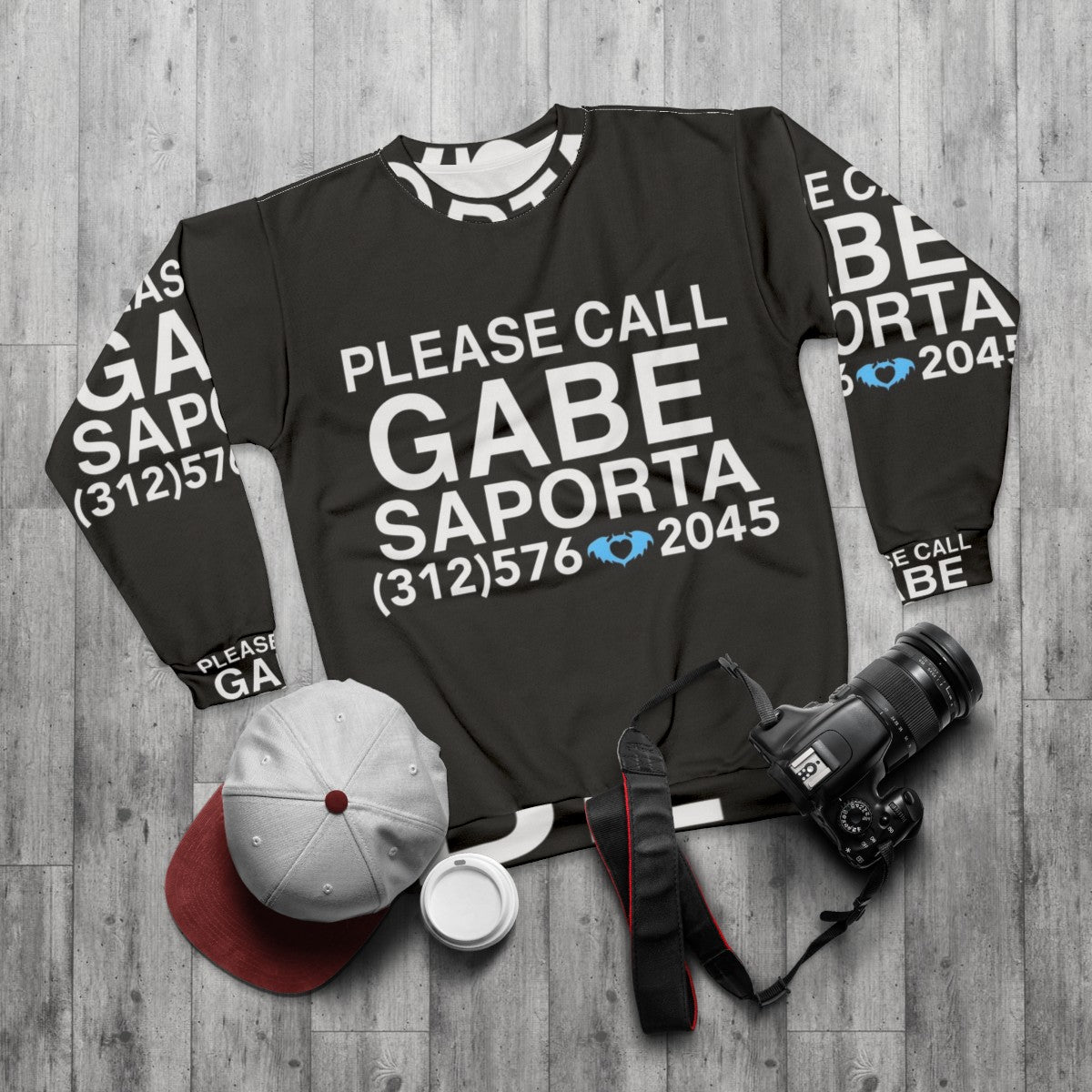 Gabe Saporta Cobra Starship Sweatshirt - flat lay