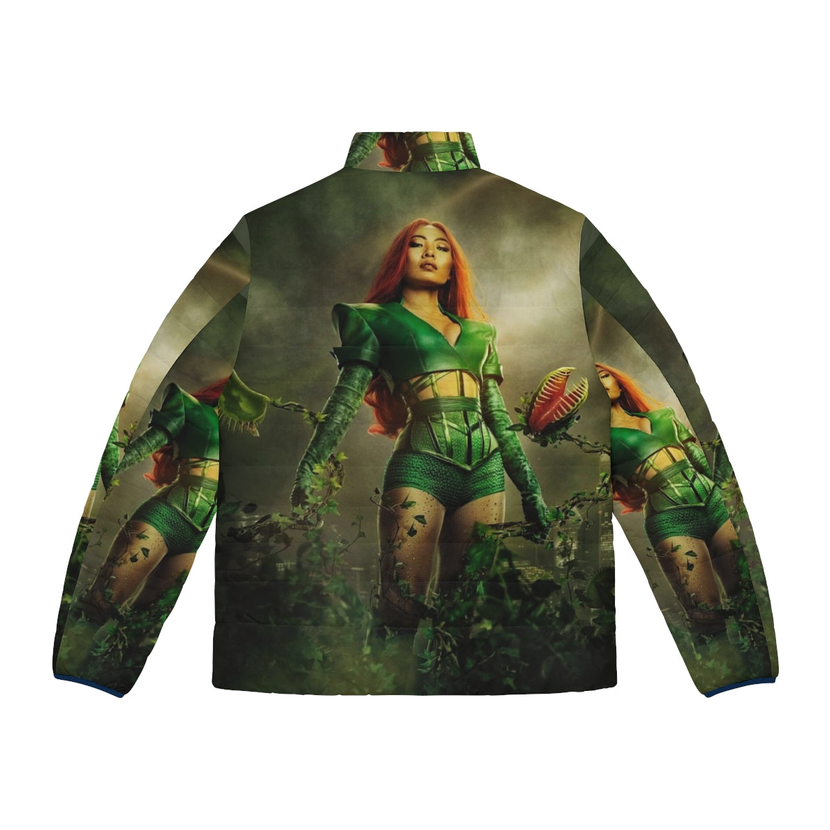 Poison Ivy inspired puffer jacket for women - Back