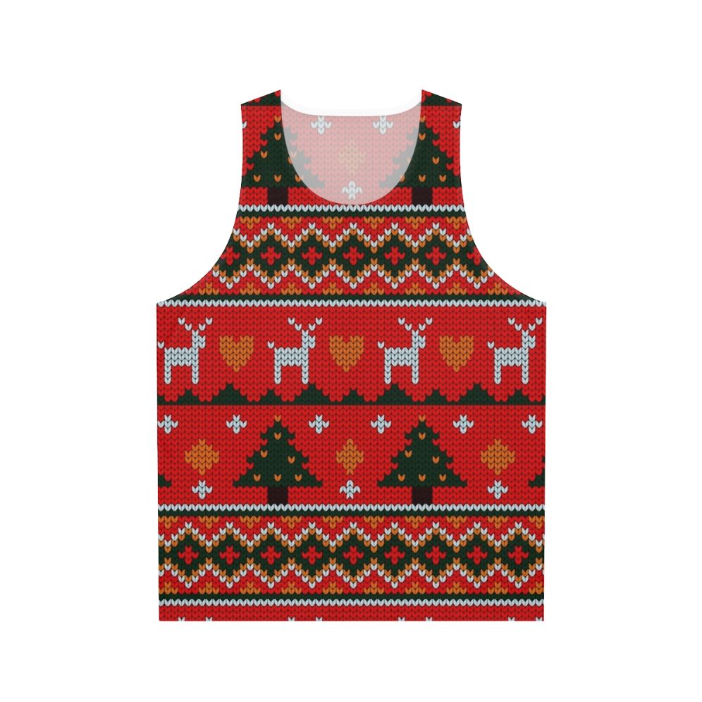 Cozy Christmas knit tank top