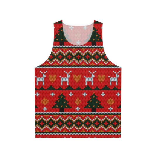 Cozy Christmas knit tank top