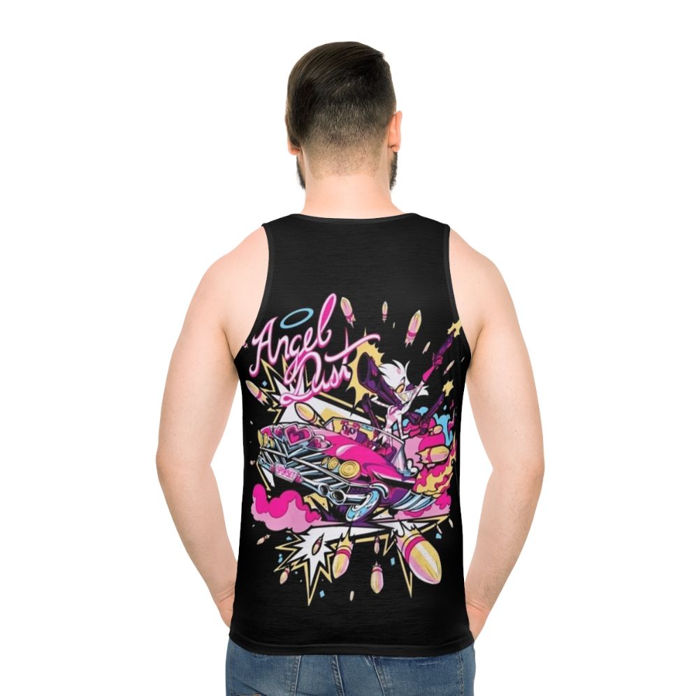 Hazbin Hotel Angel Dust Unisex Tank Top - men back