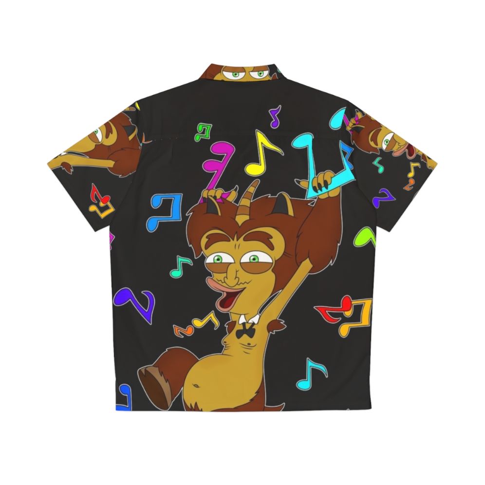 Big Mouth Maury Music Hawaiian Shirt 2 featuring the hormone monster from the Netflix comedy series - Back