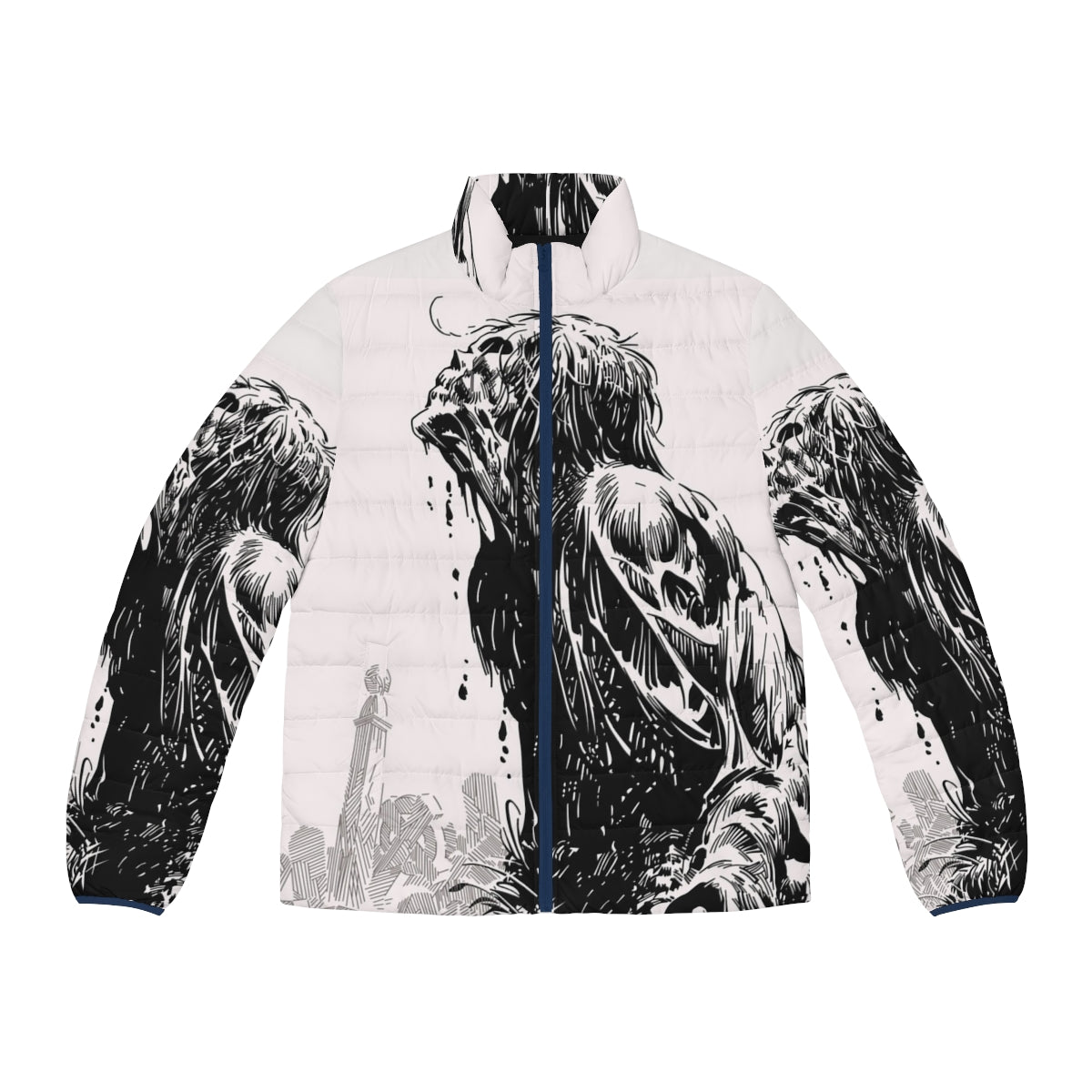 Bernie Puffer Jacket - A horror-inspired outerwear piece featuring a chilling design