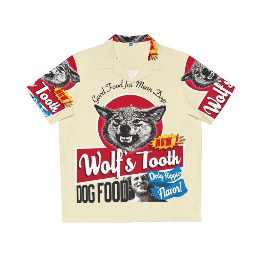 Wolf's Tooth dog food Hawaiian shirt with new dirty hippie flavor