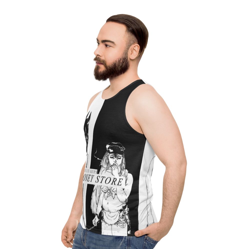 Death Grips The Money Store Unisex Tank Top - men side