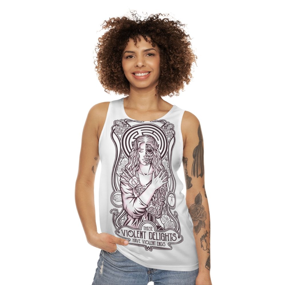 Unisex "Violent Delights" Westworld Inspired Tank Top - women