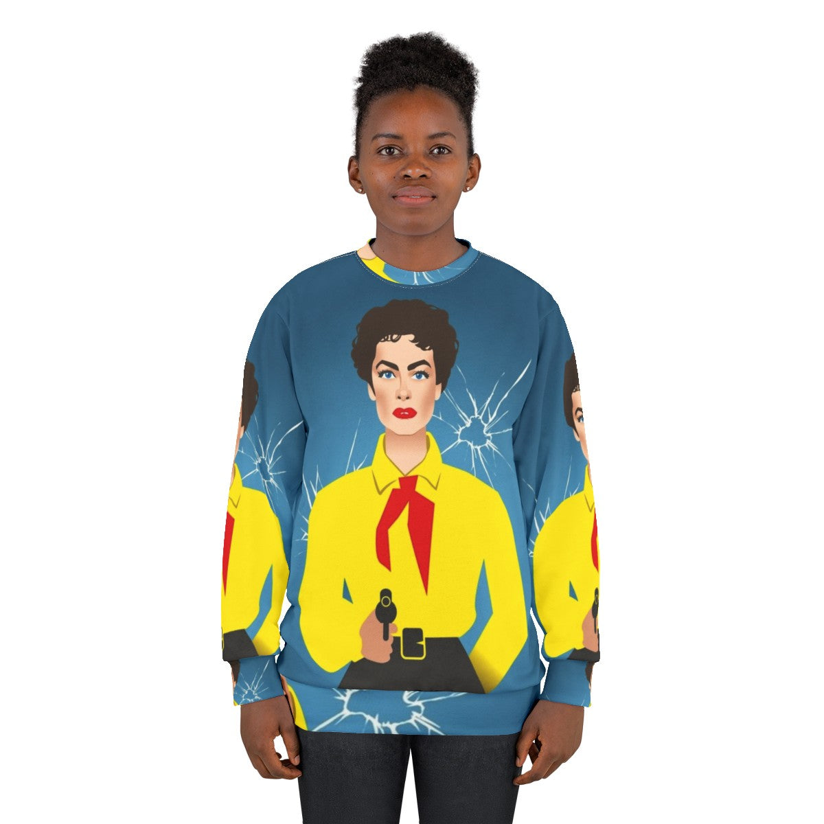 Vienna sweatshirt featuring vintage Hollywood diva style and Alejandro Mogolloart - women