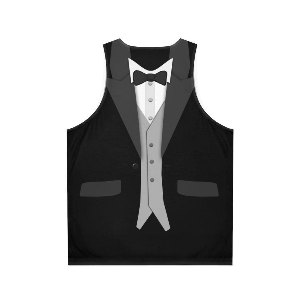 Unisex Tuxedo Tank Top - Back