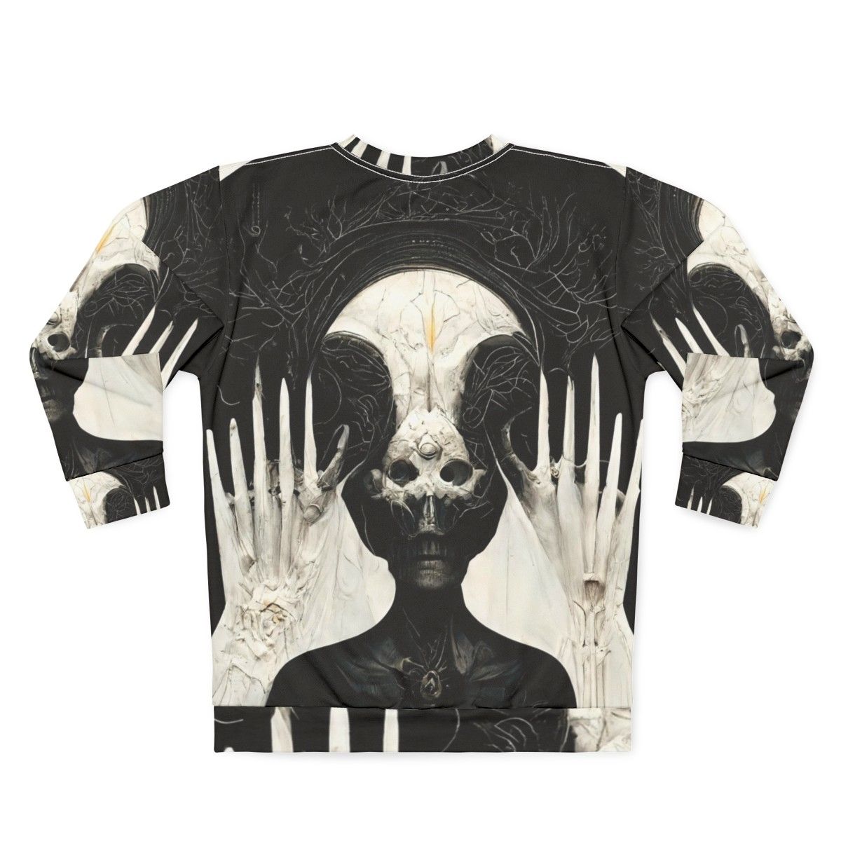 HR Giger Necronomicon Midjourney AI Art Sweatshirt - Back