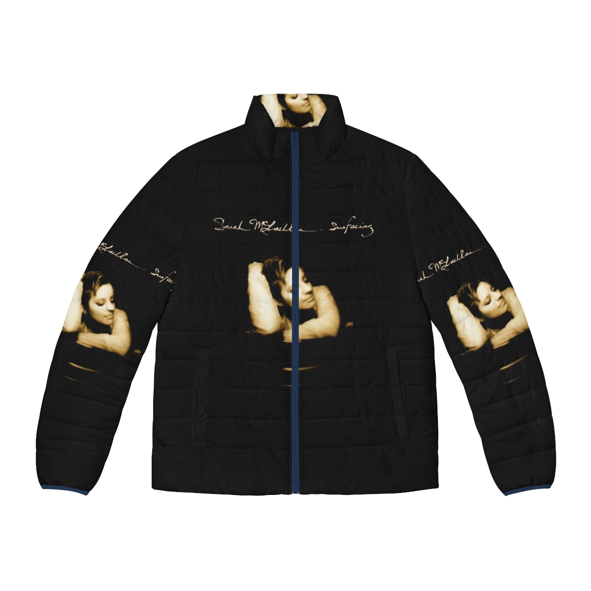 Sarah Mclachlan Surfacing Puffer Jacket with Album Cover Art Design