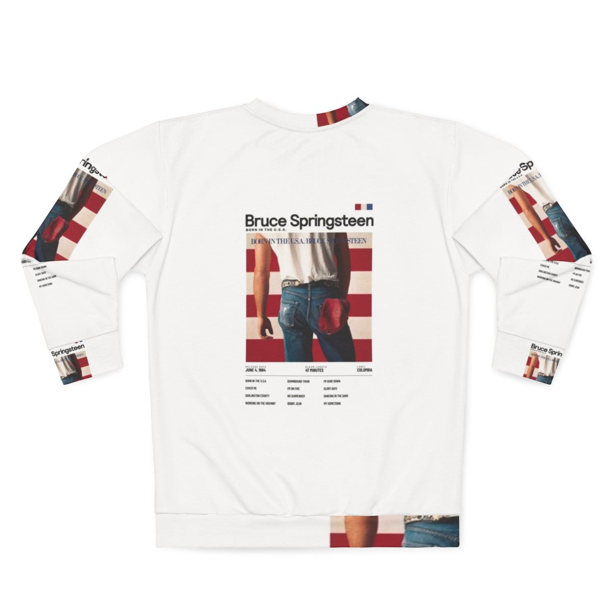 Bruce Springsteen Born in the USA Graphic Sweatshirt - Back