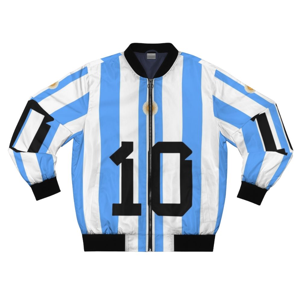 Argentina World Cup Bomber Jacket with the Argentina flag and national team colors