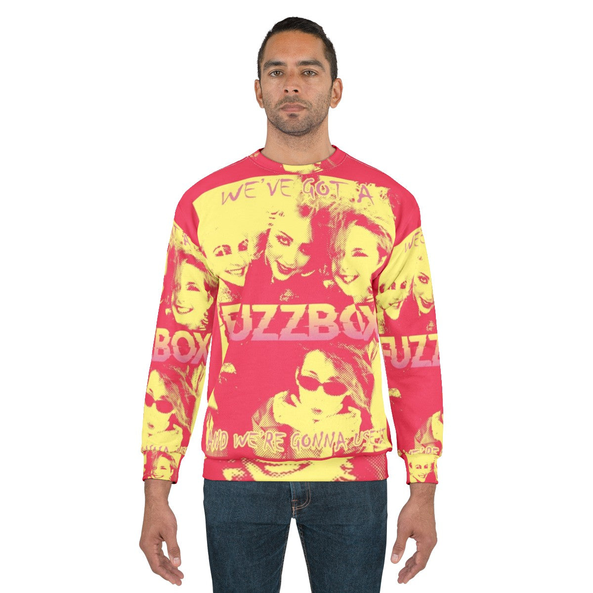 Fuzzbox indie punk music inspired sweatshirt - men