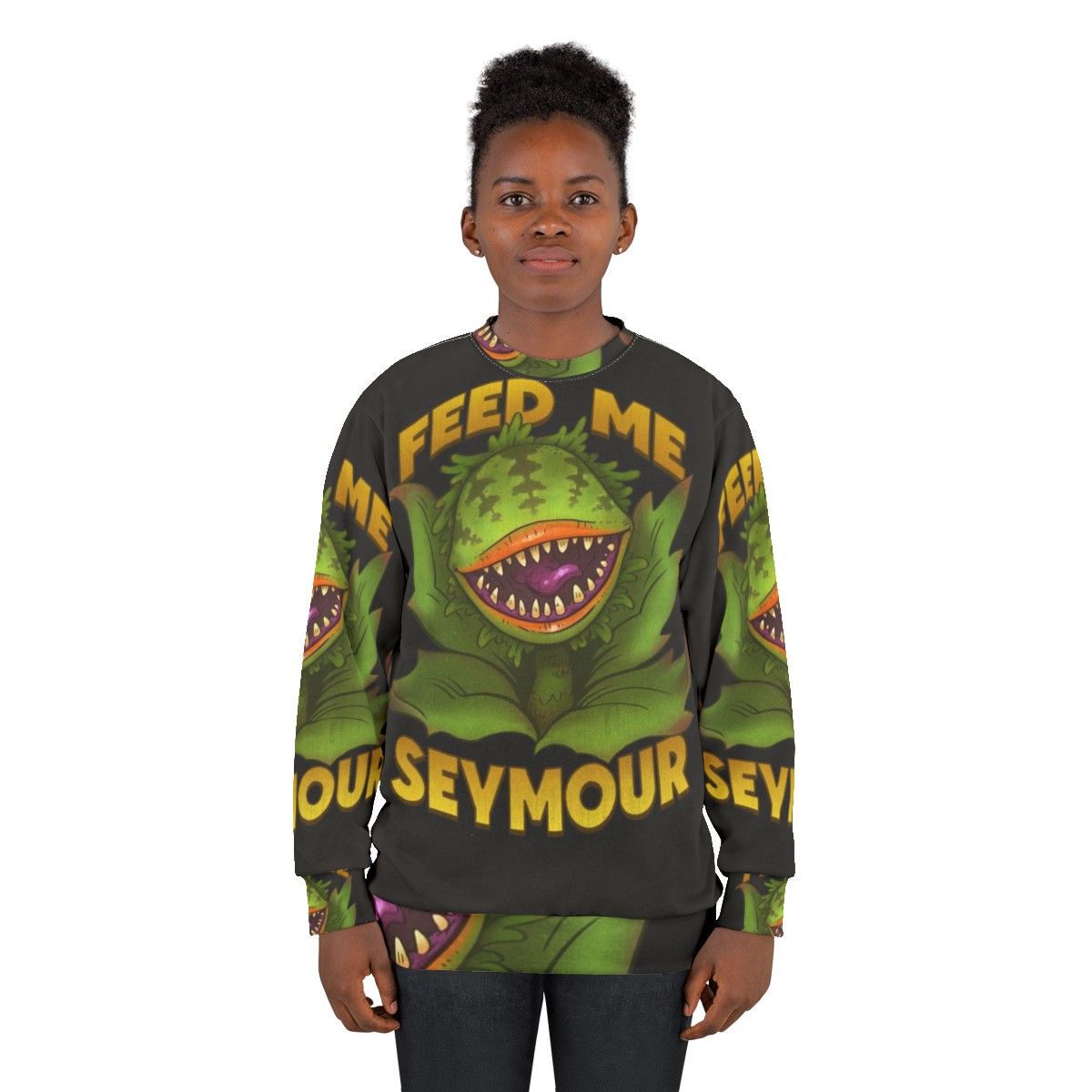 Big Bad Mother Sweatshirt featuring Audrey II from Little Shop of Horrors - women