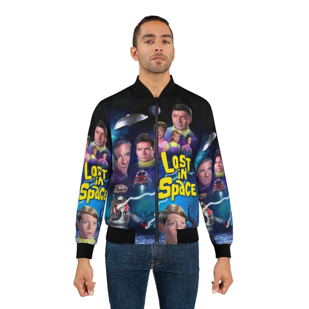 Lost in Space Season 3 space-themed bomber jacket with patch and embroidered design - Lifestyle