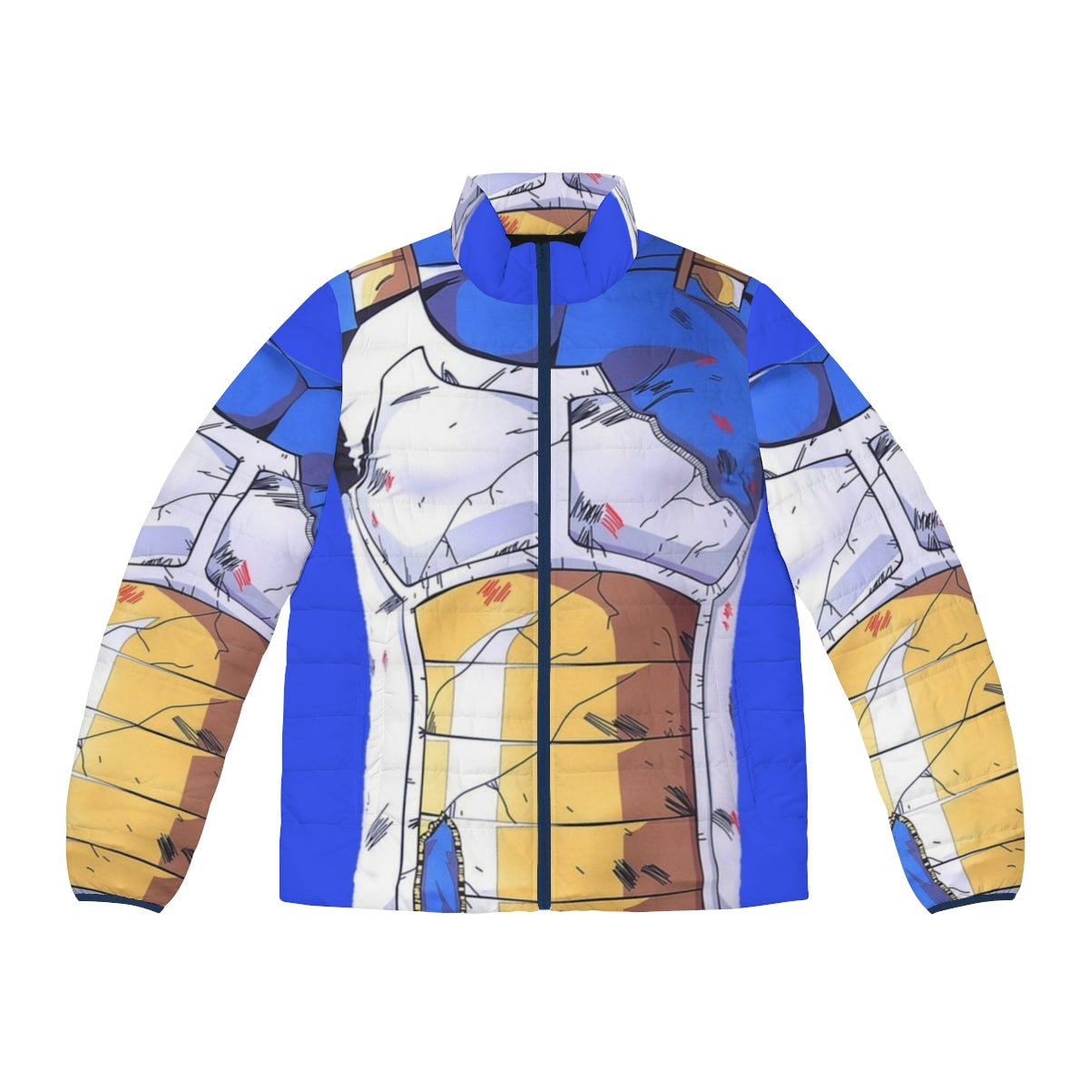 Vegeta's Armor Inspired DBZ Puffer Jacket