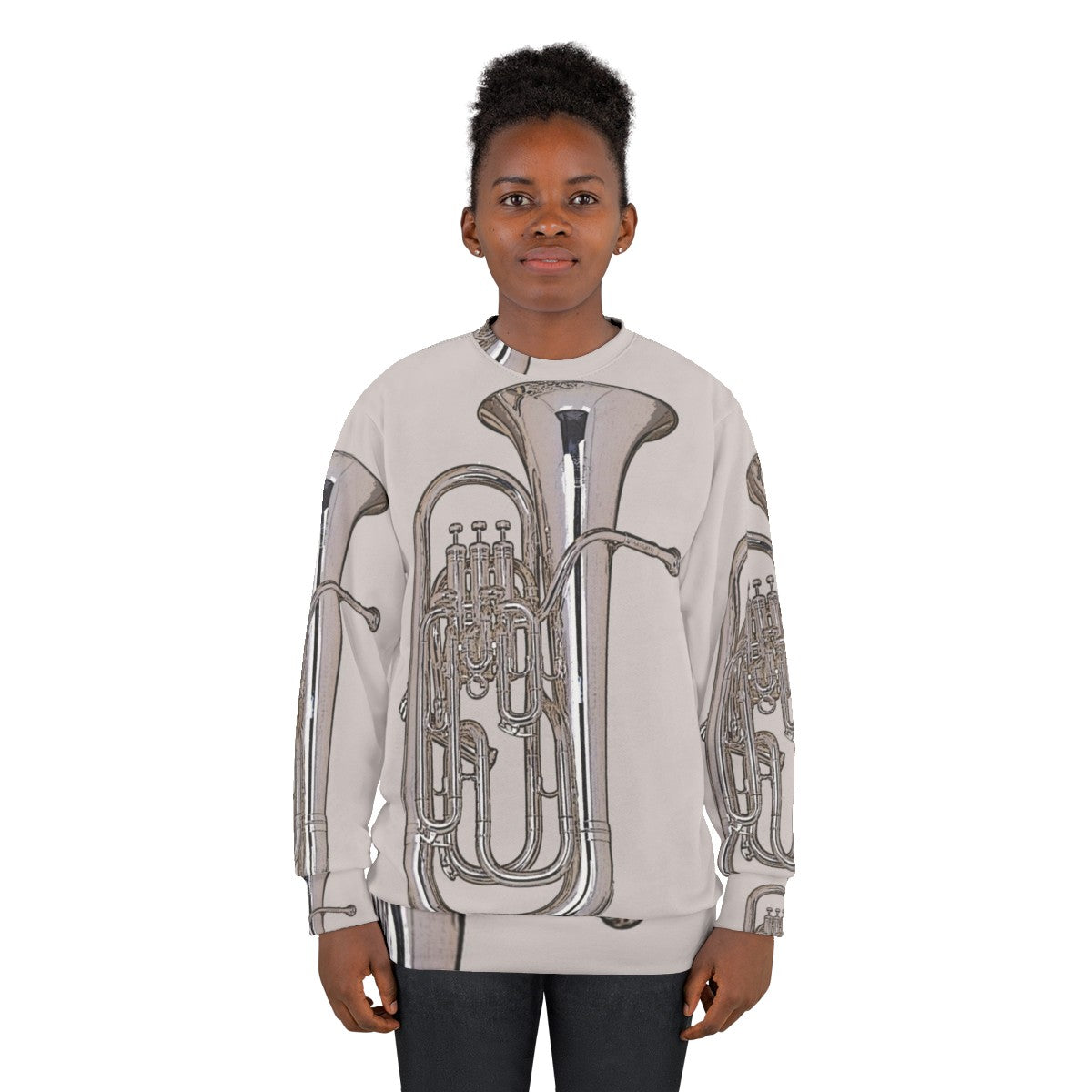 Silver Euphonium Sweatshirt - women