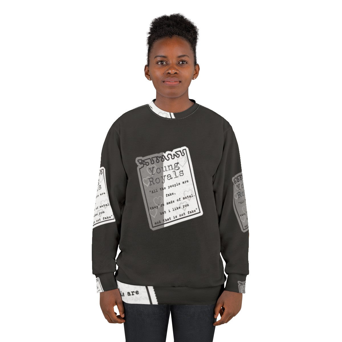 Young Royals Netflix Series Sweatshirt with Funny Quote - women