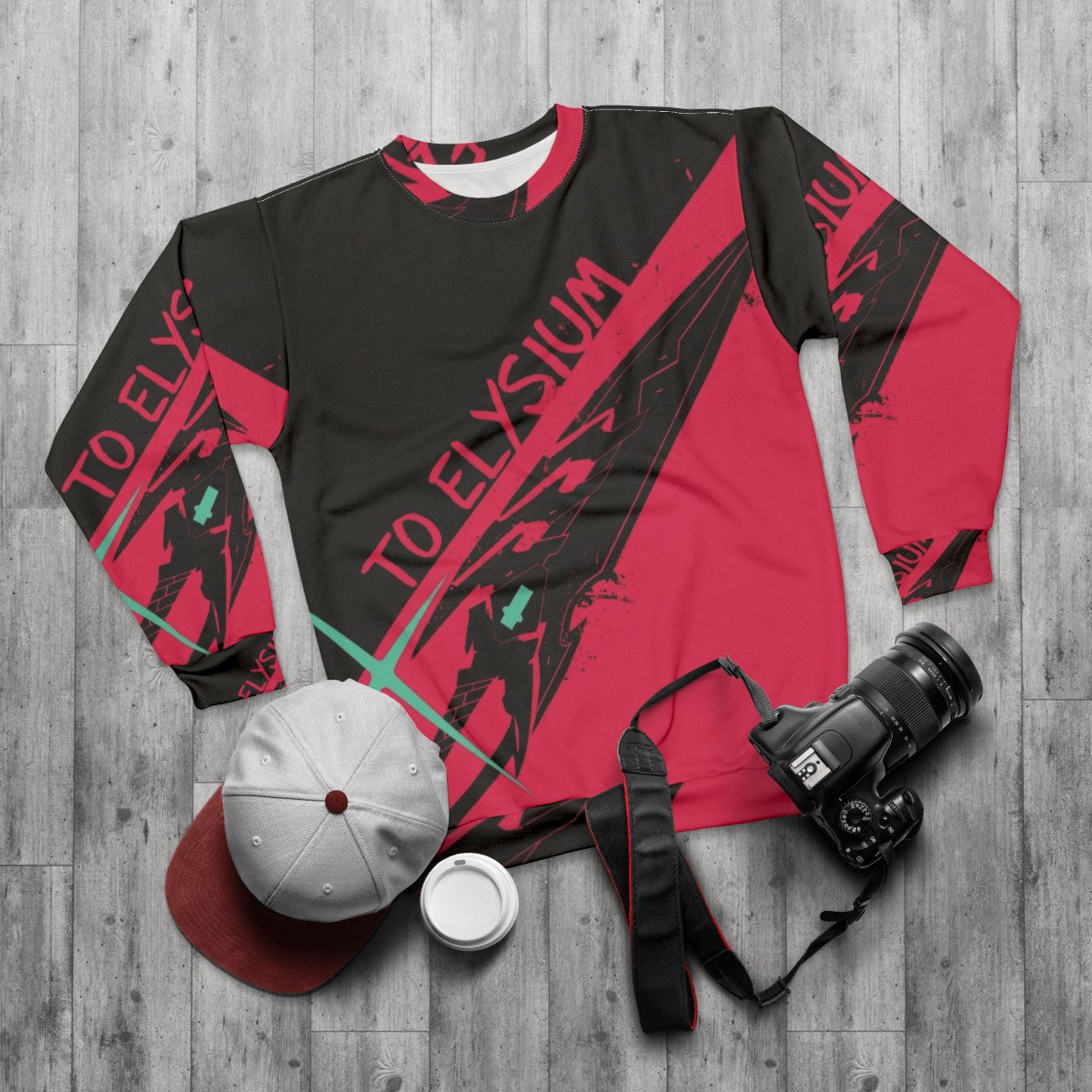 Xenoblade Chronicles Pyra To Elysium Sweatshirt - flat lay