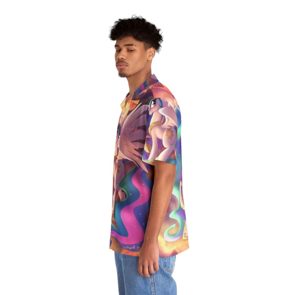 Celestial Deity of the Dawn Hawaiian Shirt - People Left