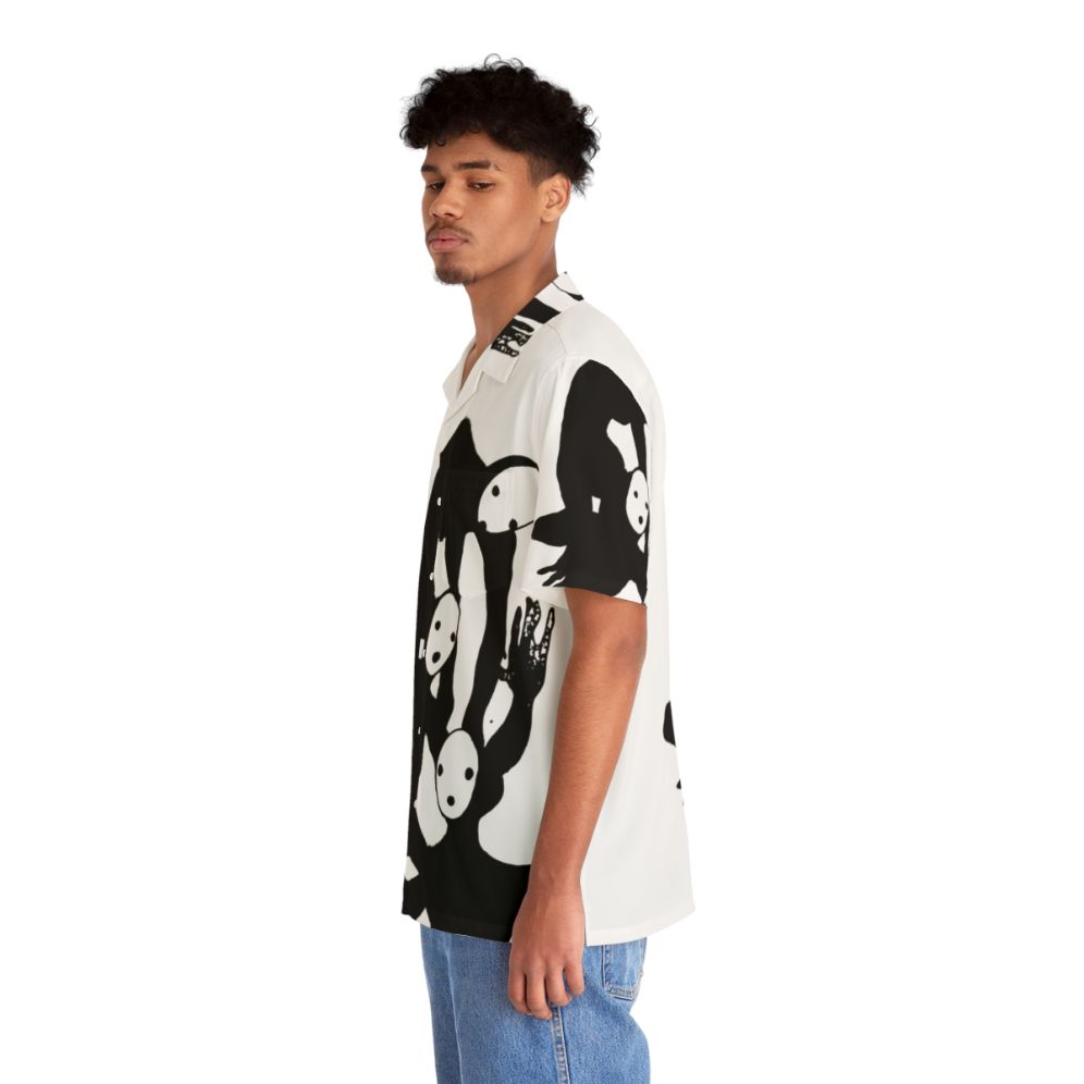 Tragedian from Pathologic black and white Hawaiian shirt - People Left