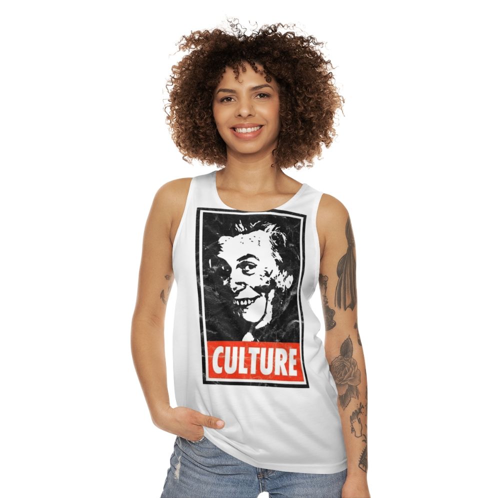 Sir Les Culture Distressed Unisex Tank Top - women