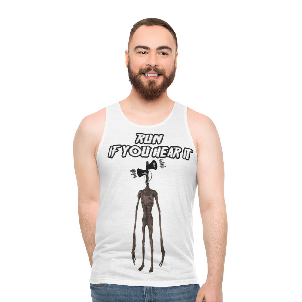 Siren Head Monster Unisex Tank Top - men