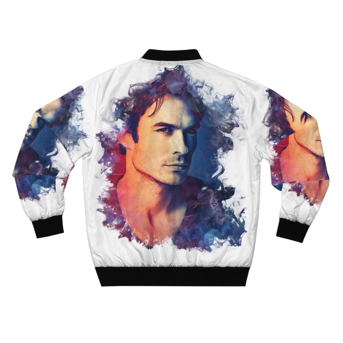 Ian Somerhalder wearing a stylish bomber jacket inspired by his 'Vampire Diaries' character Damon Salvatore - Back