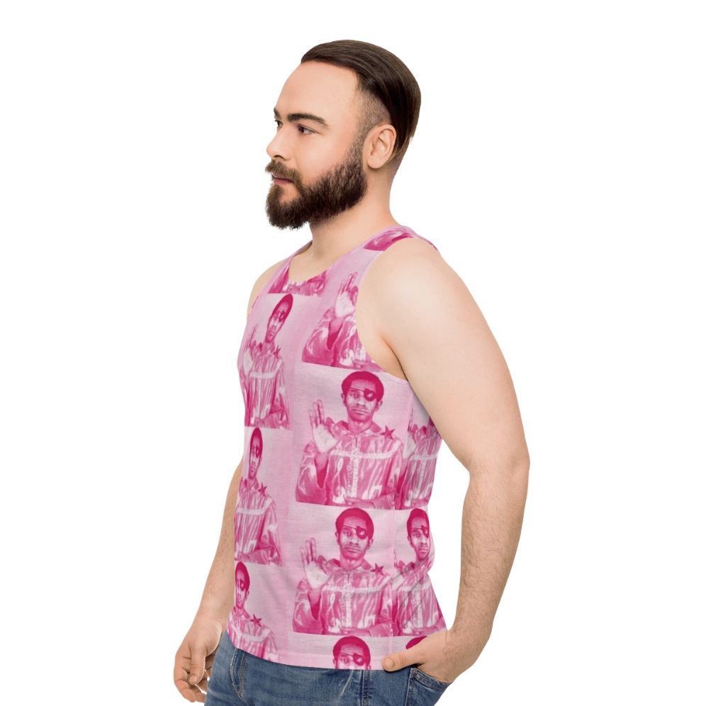 Jazz Piano Legend James Booker Unisex Tank Top - men side