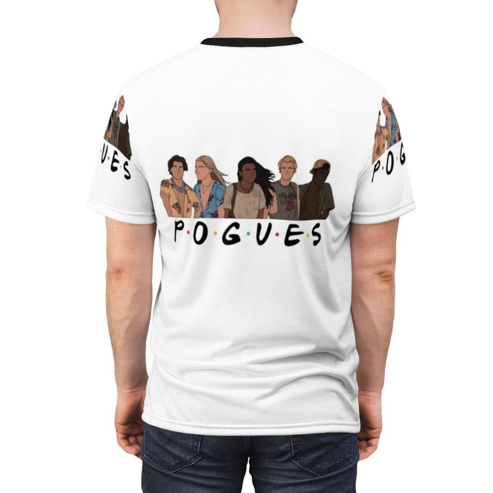 Graphic t-shirt featuring the Pogues from the popular TV show Outer Banks - men back