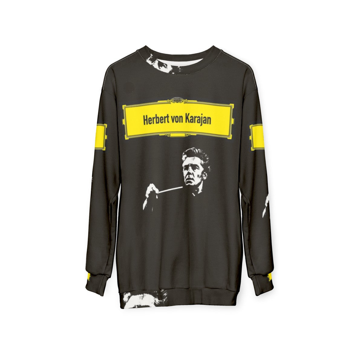 herbert von karajan classical music sweatshirt - hanging