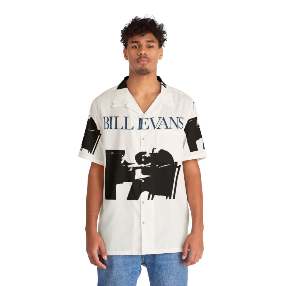 Bill Evans Hawaiian Shirt featuring jazz music inspired design - People Front