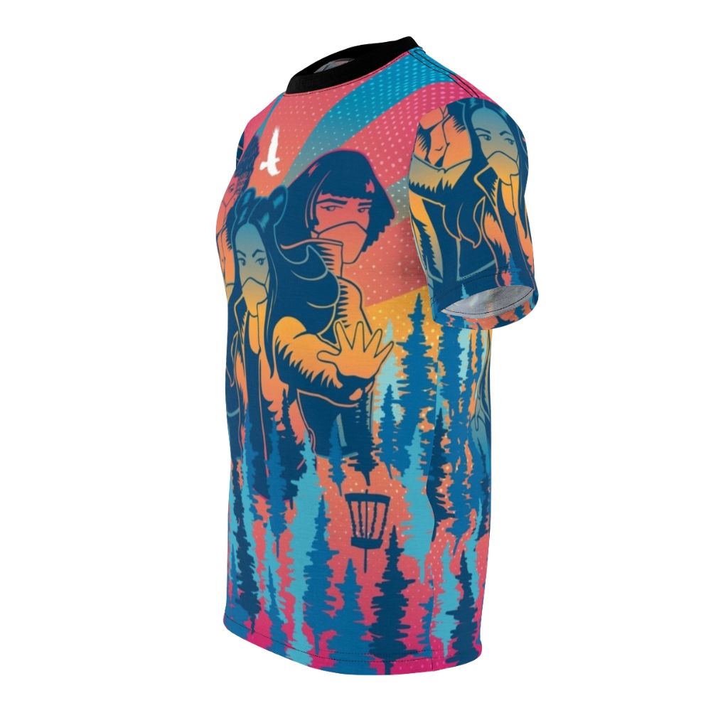 Vibrant graphic tee featuring the "RPM Summer Furies" art design - men left