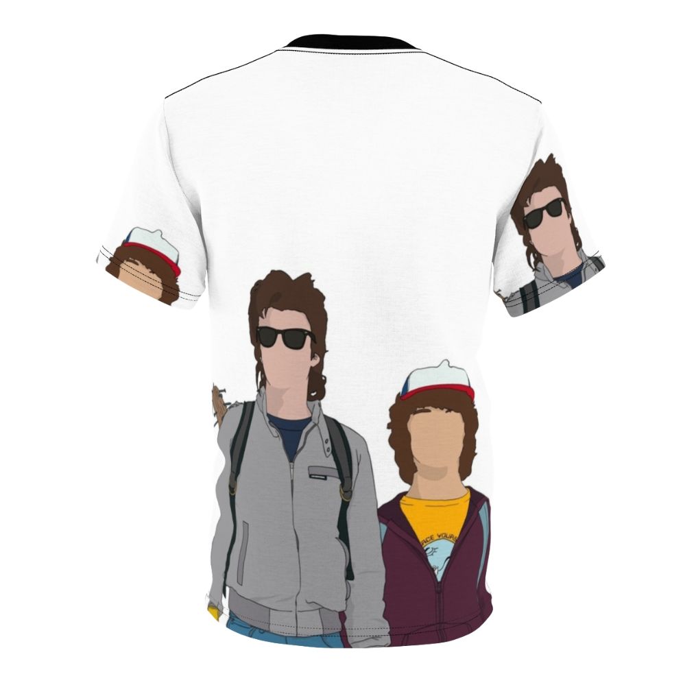 Stranger Things Dustin and Steve Fan Design T-shirt - Back