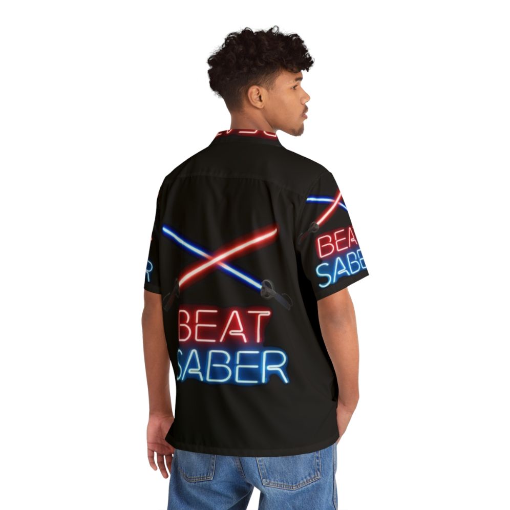 Beat Saber VR Hawaiian Shirt - People Back