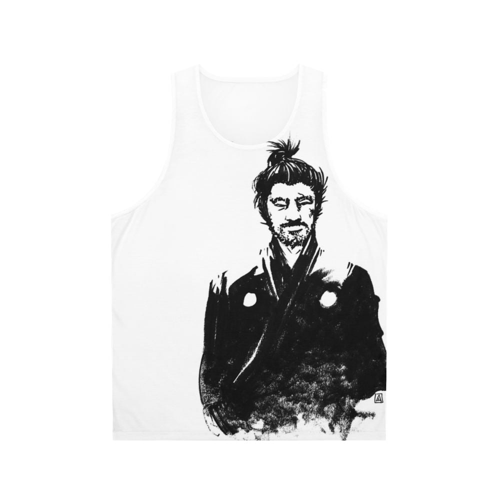 Yojimbo Unisex Tank Top Featuring Iconic Samurai Character