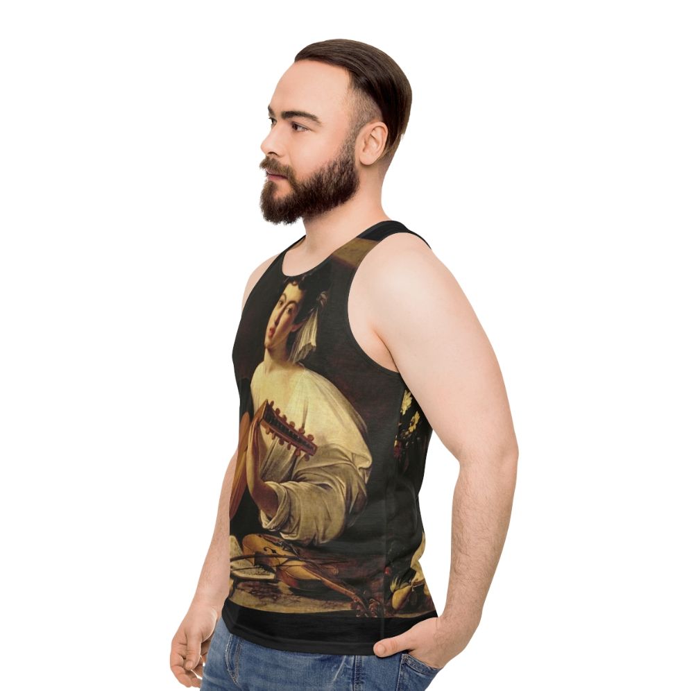 Caravaggio's "The Lute Player" Unisex Tank Top - men side