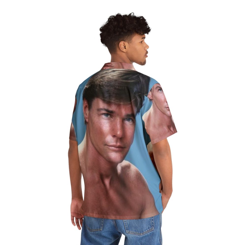 Jan Michael Vincent wearing iconic vintage Hawaiian shirt - People Back