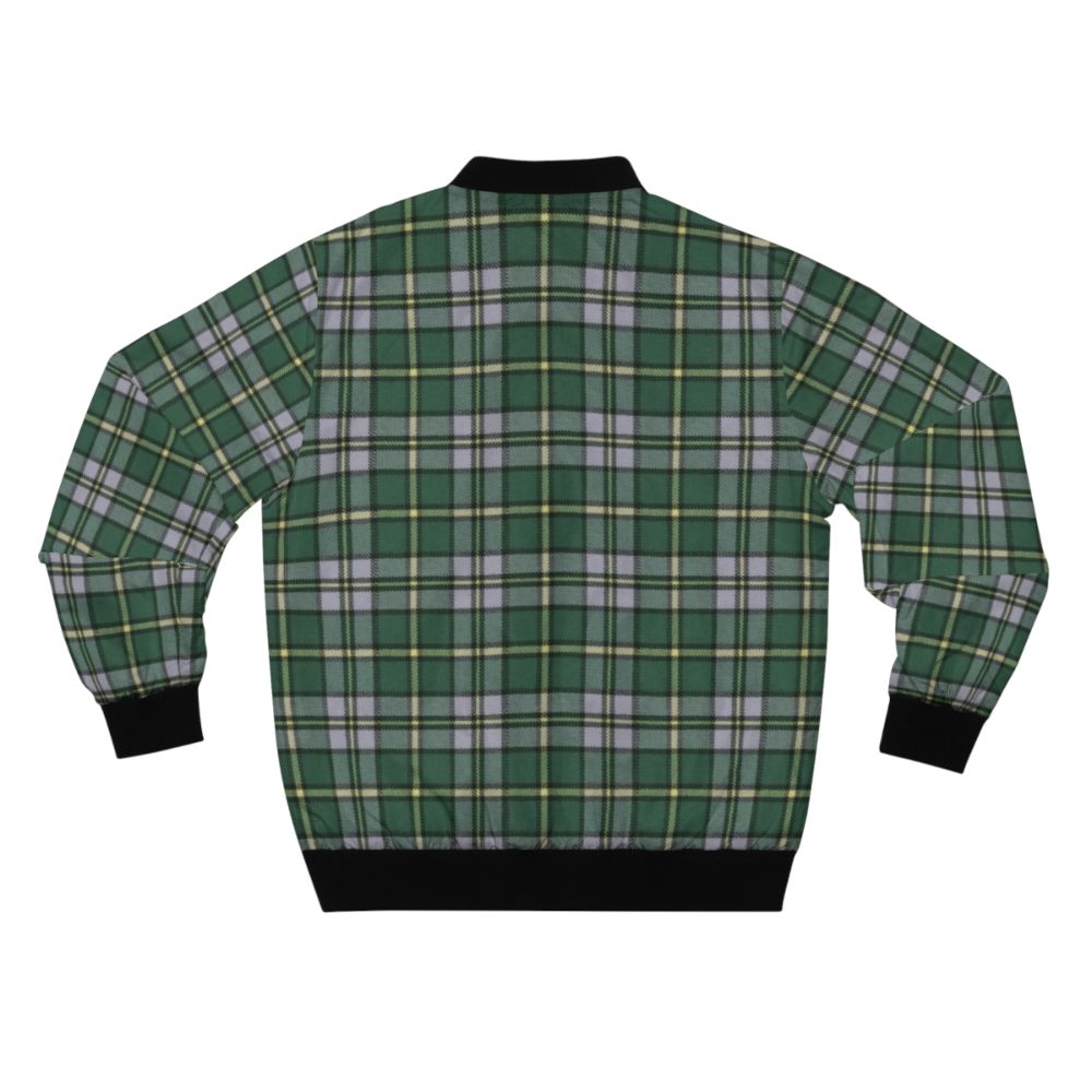 Cape Breton Island Tartan Bomber Jacket featuring a classic tartan pattern from the Canadian province of Nova Scotia - Back