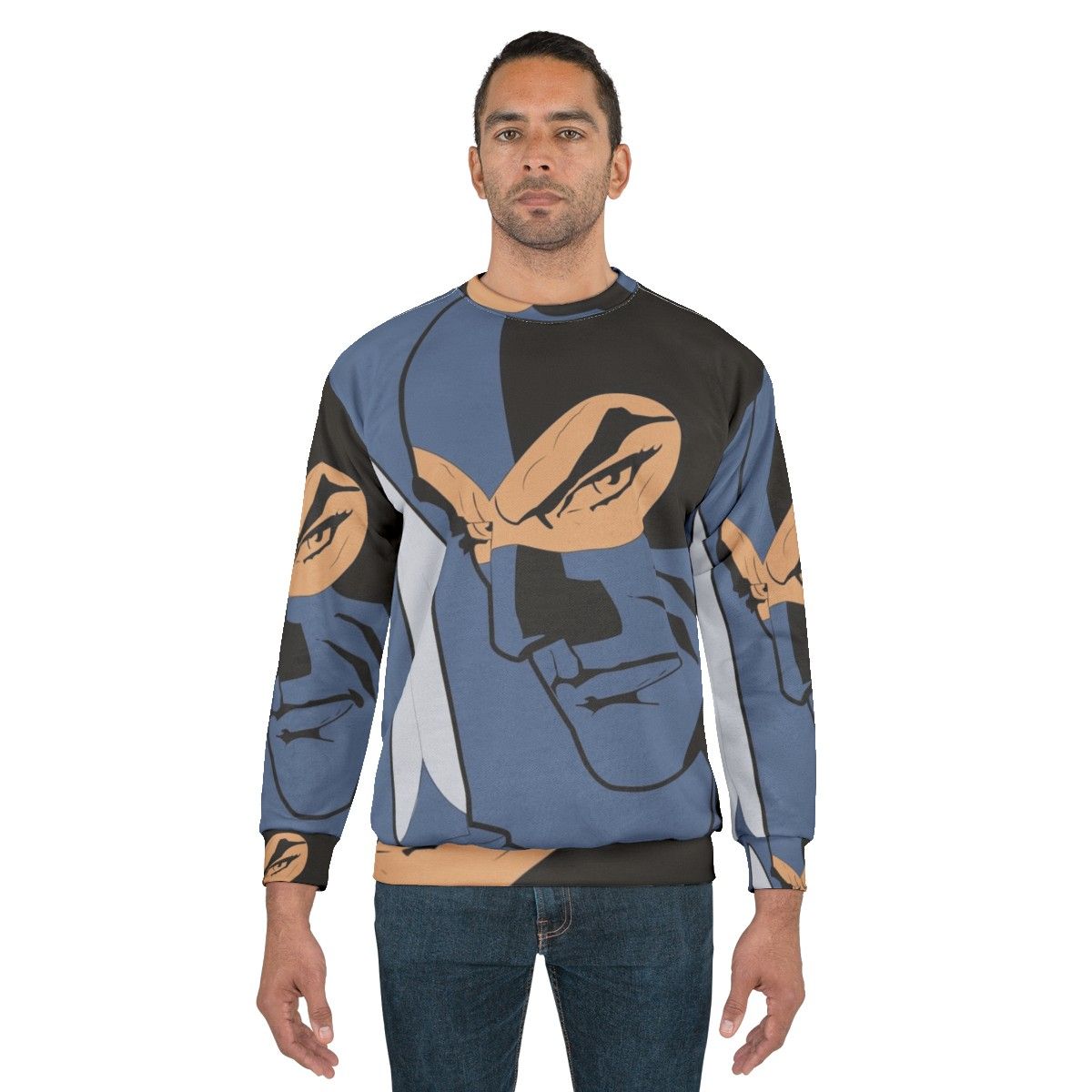 Diabolik Art Sweatshirt featuring the iconic Italian comic book character - men