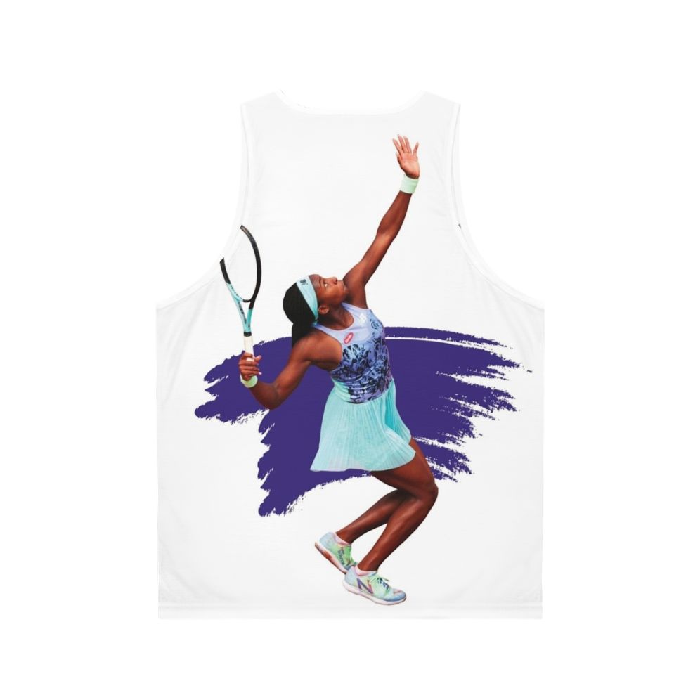 Coco Gauff Tennis Unisex Tank Top - Back