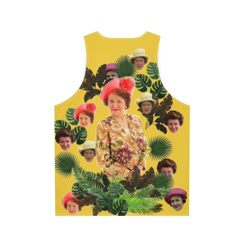 Hyacinth Bucket Bloomin' Unisex Tank Top - Back