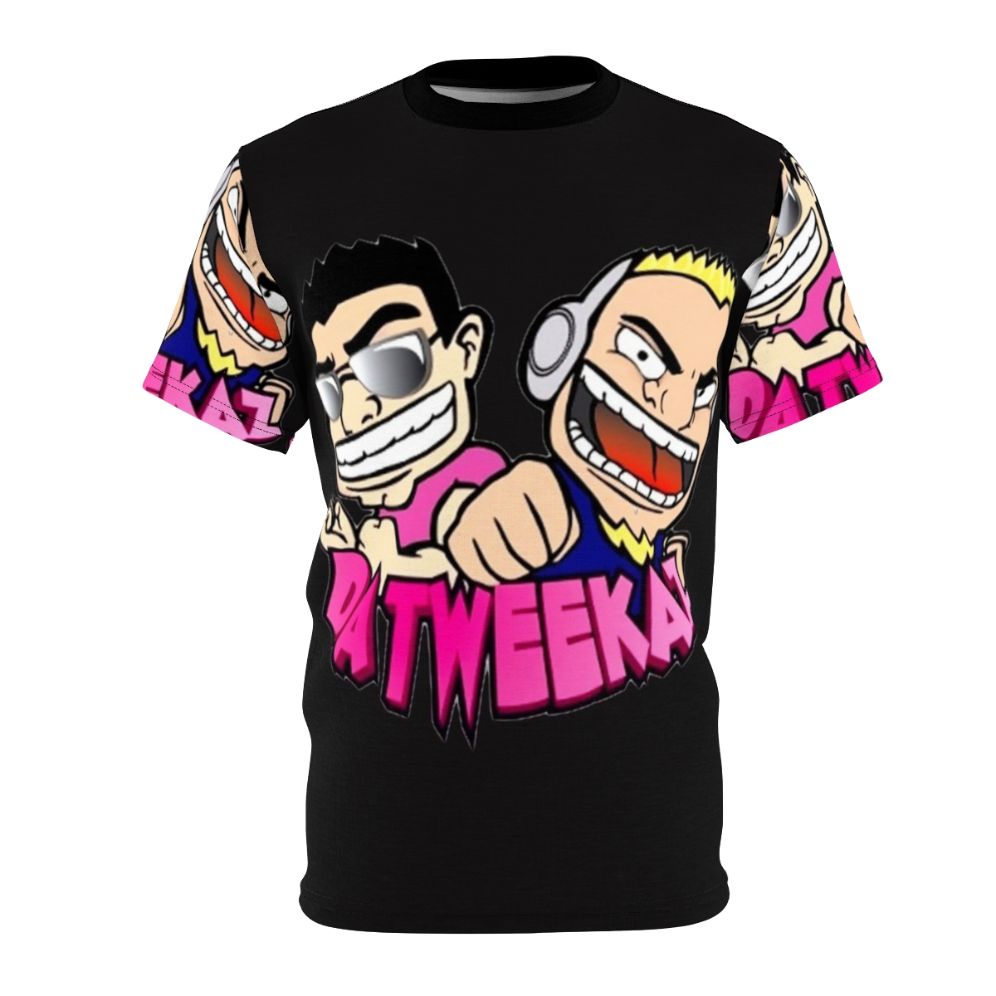 Datweekaz inspired T-shirt with electronic dance music and festival fashion design