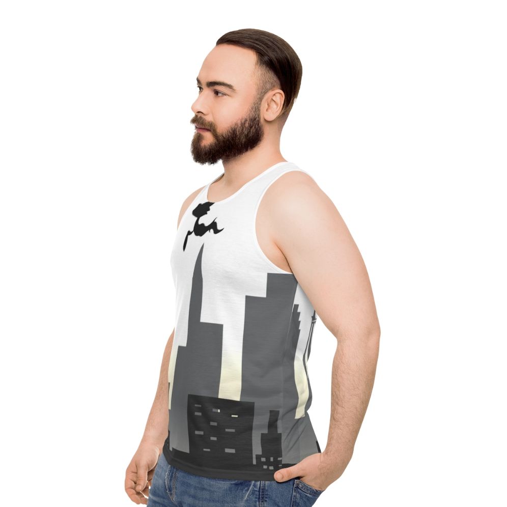 Urban Smog Unisex Tank Top - men side