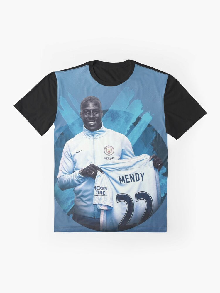 Benjamin Mendy Graphic T-Shirt featuring an artistic illustration - Flat lay