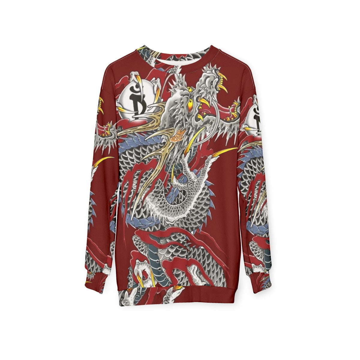 Yakuza Dragon Tattoo Sweatshirt - hanging