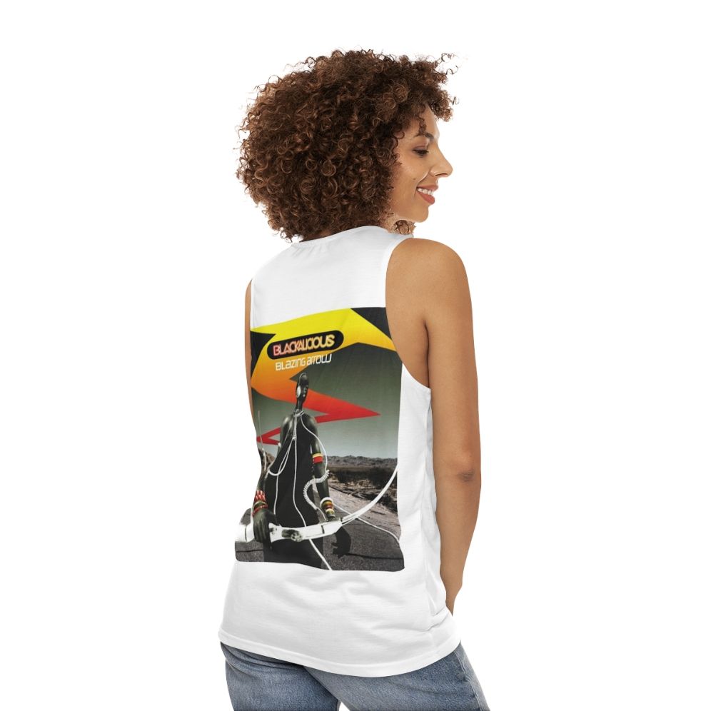 Blackalicious Blazing Arrow Unisex Hip Hop Tank Top - women back