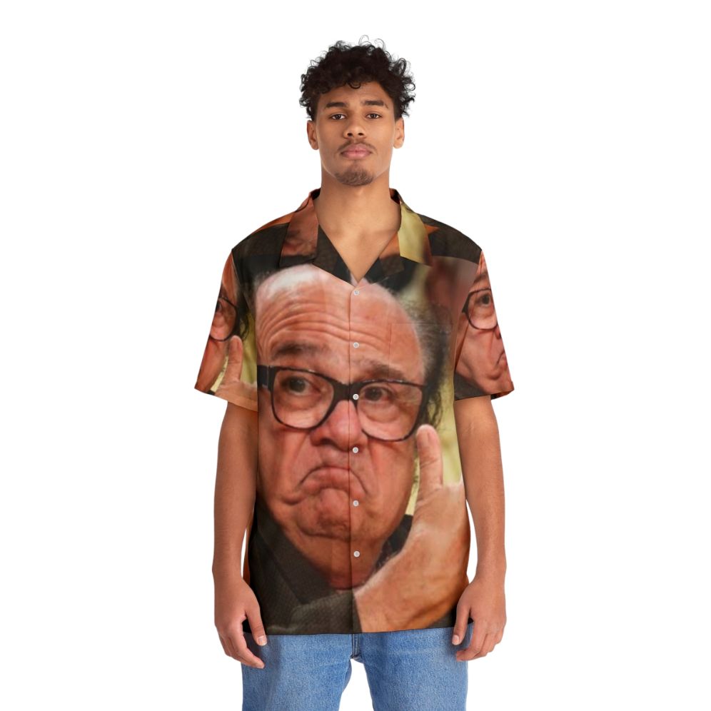 Danny Devito Approved Hawaiian Shirt with Sunny TV Meme Design - People Front