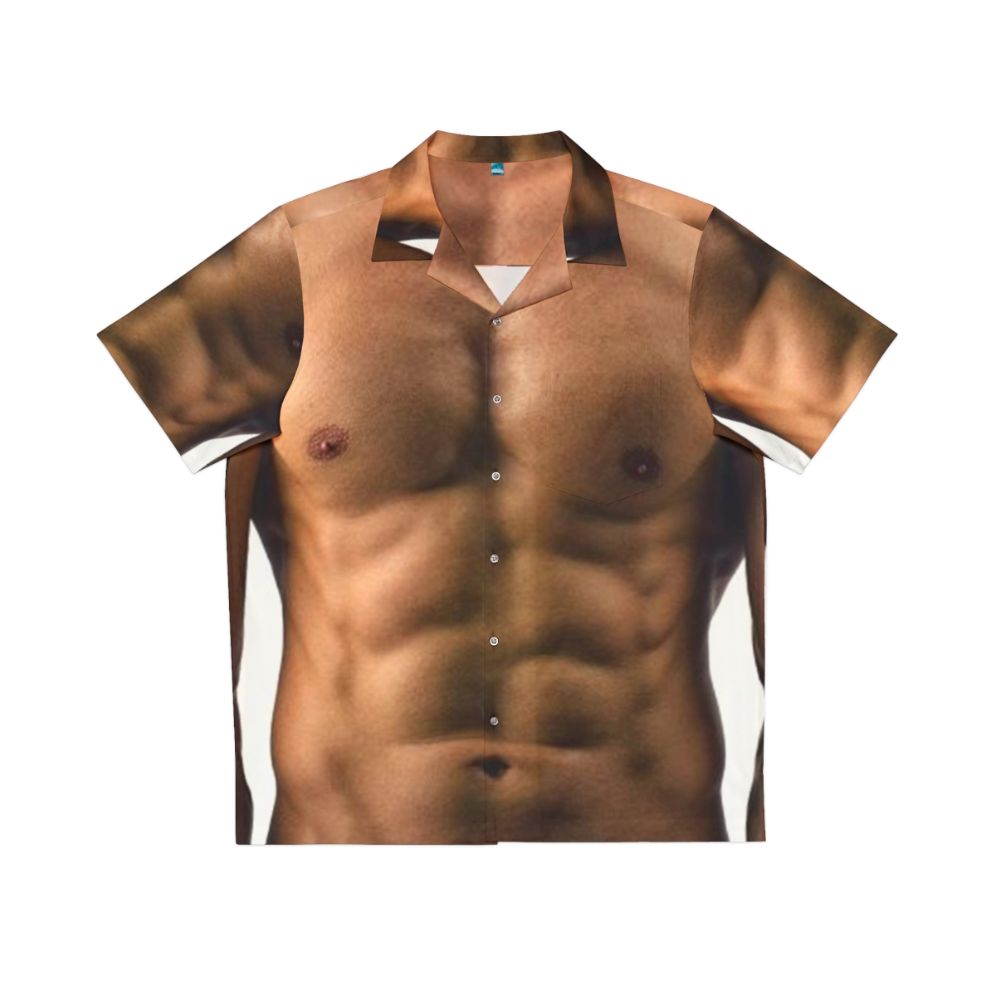 Muscle boosting 6 pack abs hawaiian shirt